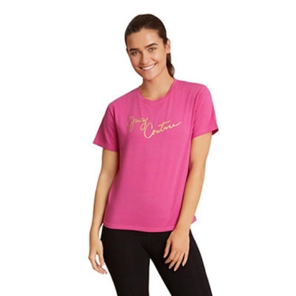 New Juicy Couture Women's Sport Foil Script Tee